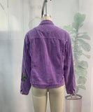 Classic Relaxed Fit Iridescent Sequin Jacket Coat Luxe