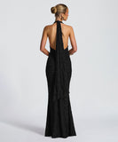 Sexy Deep V-Neck Revealing Backpack Style Hip Dress For Confident Outings