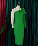 Sexy Shapewear Oblique Shoulder Dress Slimming Bodycon Evening Wear