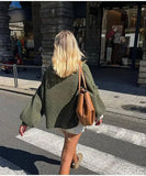 Relaxed Semi High Neck Pullover Sweater For Everyday Wear