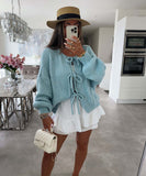 Versatile Solid Color Long Sleeve Cardigan