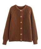 Classic Slim-Fit Cardigan Coat For Women Long-Sleeve