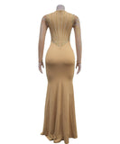 Classic Sequined Long Sleeve Dress Night Out Elegance