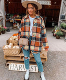 Stylish Long Sleeved Check Cardigan Coat for Effortless Chic