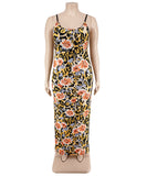 Stylish Print Halter Sexy Hip Wrap Dress for Effortless Elegance