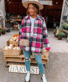 Stylish Long Sleeved Check Cardigan Coat for Effortless Chic