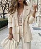 Casual Long-Sleeved Jacket Coat Versatile Effortless Style