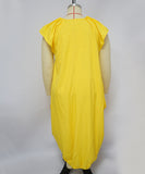 Plus-Size Loose Dress Double-Pocket Relaxed Fit Casual