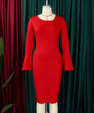 Fashionable Shirt With Flared Skirt Dress Long Sleeve Available In White Yellow Red Black