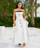 Classic Wrap Dress With Belted Flared Silhouette For Women