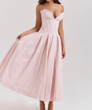 Sexy Sleeveless Plunging Dress Solid Color Polyester