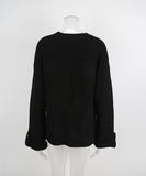 Relaxed Round Neck Sweater For Everyday Comfort Wear