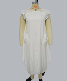 Plus-Size Loose Dress Double-Pocket Relaxed Fit Casual