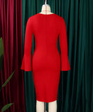 Fashionable Shirt With Flared Skirt Dress Long Sleeve Available In White Yellow Red Black