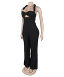 High Waisted Bandeau Sleeveless One Piece Pants for Women