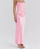 Breast Top Fish Bone Sexy Slim-Fit Fishtail Dress in Style