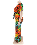 Chic Printed Knit Fashion Casual Strap Two-Piece Set Delight