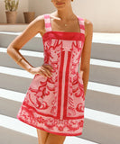 Stylish Women's Printed Halter Dress in Vibrant Colors