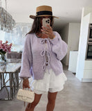 Versatile Solid Color Long Sleeve Cardigan