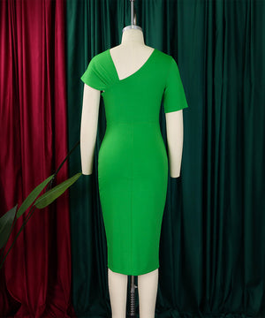 High-Waisted Button-Down Pencil Skirt with Elegant Beaded Detail