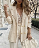 Casual Long-Sleeved Jacket Coat Versatile Effortless Style
