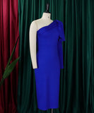 Sexy Shapewear Oblique Shoulder Dress Slimming Bodycon Evening Wear
