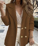 Casual Long-Sleeved Jacket Coat Versatile Effortless Style