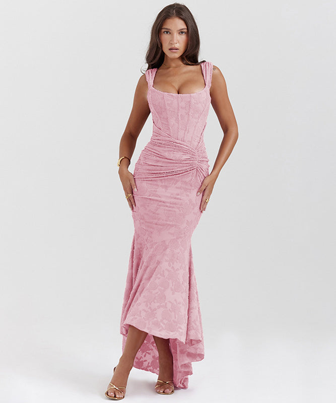 Sexy Fashion Line Neck Top & Fishtail Skirt for Stunning Curves