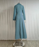 Slim-Fit Strappy Solid Color Blouse Dress For All Occasions