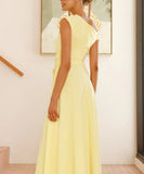 Elegant Sexy Tie Dress in Solid Colors for Effortless Style