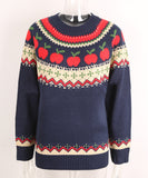 Classic Festive Hooded Christmas Tree Print Sweater