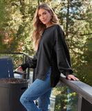 Round-Neck Sports Shirt With Hood Breathable Moisture-Wicking All-Season Comfort