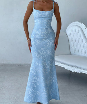 Elegant Halter Top Evening Dress for Effortless Style