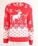 Classic Christmas Tree Print Round Neck Pullover For Women