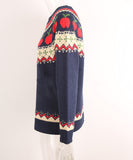 Classic Festive Hooded Christmas Tree Print Sweater
