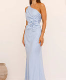 Sexy Plunging Neckline Form-Fitting Solid Color Dress