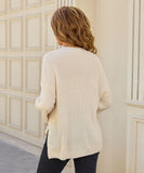 Relaxed Round Neck Sweater For Everyday Comfort Wear