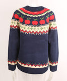 Classic Festive Hooded Christmas Tree Print Sweater