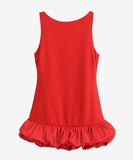 Elegant Pleated Dress For Women Sleeveless In Various Colors