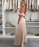 Elegant Plunging Pleated Pants Set Solid Colors Everyday