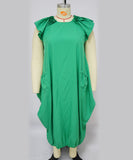 Plus-Size Loose Dress Double-Pocket Relaxed Fit Casual