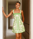 Stylish Women's Printed Halter Dress in Vibrant Colors