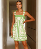 Stylish Women's Printed Halter Dress in Vibrant Colors