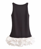 Elegant Pleated Dress For Women Sleeveless In Various Colors