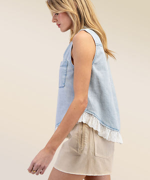 Slim Fit Embellished Sleeveless Vest for Everyday Wear