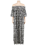 Plus Size Long Sleeve Maxi Dress Comfortable Stretchy Elegant
