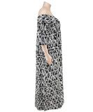 Plus Size Long Sleeve Maxi Dress Comfortable Stretchy Elegant