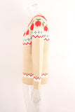 Classic Festive Hooded Christmas Tree Print Sweater