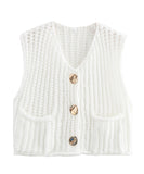 Classic Pocketless Short Sleeve Cardigan Casual Jacket