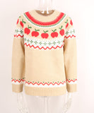 Classic Festive Hooded Christmas Tree Print Sweater